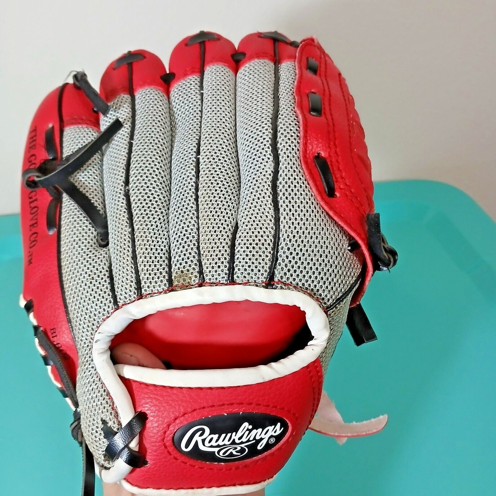 Rawlings Right Hand RHT Series 10" T-Ball Youth Baseball Glove PL10SS Red G1 - Picture 7 of 11